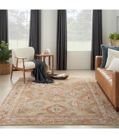 Nourison Sahar Rust SHR01 8 ft. X 10 ft. Rect. Rug