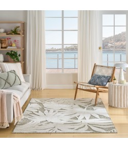 Nourison Aloha Ivory Sage ALH43 5 ft. 3 in. X 7 ft. 5 in. Rect. Rug