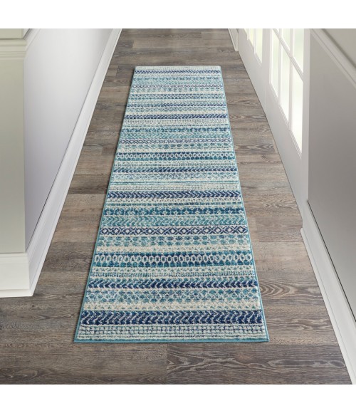 Nourison Passion Runner Area Rug PSN26-Navy Blue