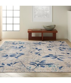 Calvin Klein Ck001 Riverflow - Rfv03 Beige Navy Area Rug 7 ft. 10 in. X 9 ft. 10 in. Rectangle