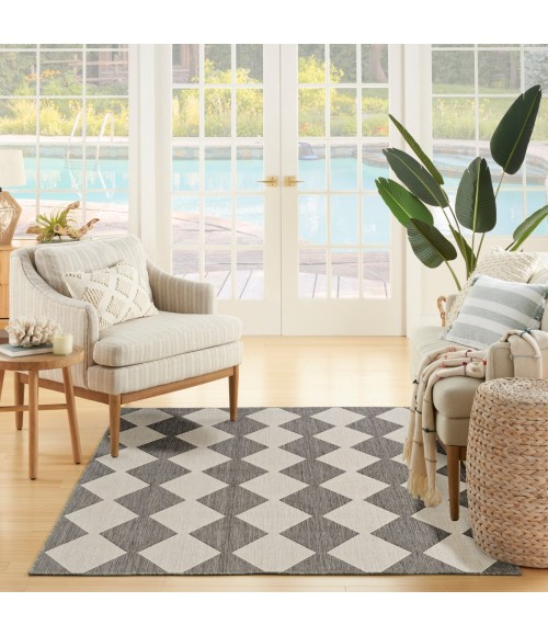Nourison Positano Charcoal POS04 4 ft. X 6 ft. Rect. Rug