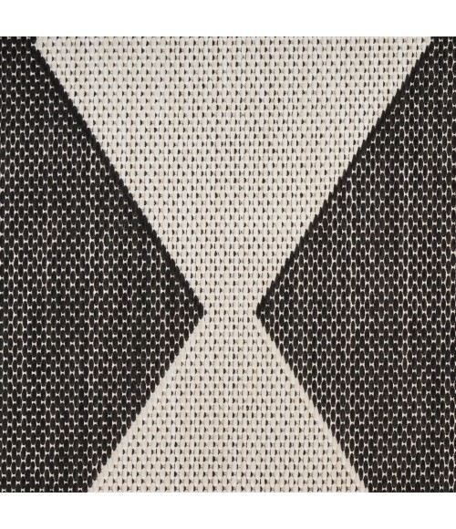 Nourison Positano Black POS04 9 ft. X 12 ft. Rect. Rug