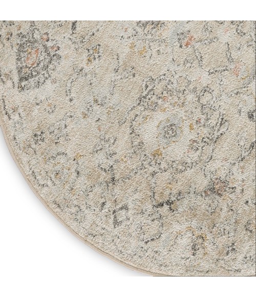 Nourison Oushak Home Cream OUS01 4 ft. X Round Rug