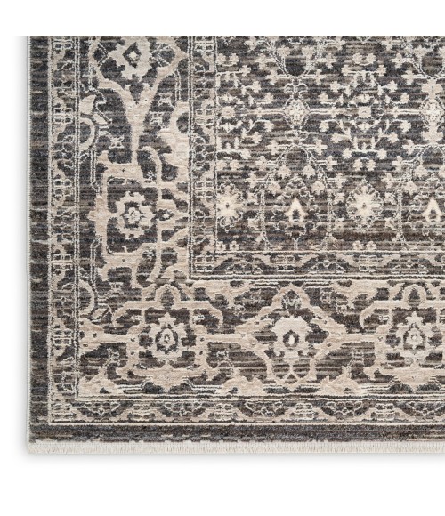 Nourison Outlines Charcoal Ivory OLN04 2 ft. 2 in. X 10 ft. Rect. Rug