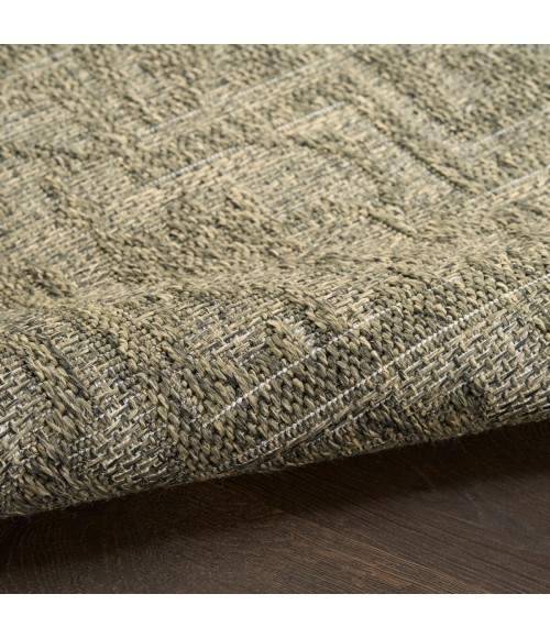 Nourison Tulum Olive TLM05 8 ft. X Round Rug