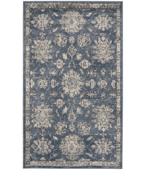 Nourison Concerto Blue Beige CNC06 3 ft. X 5 ft. Rect. Rug