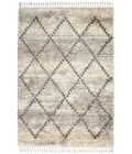 Nourison Scandinavian Shag Ivory/Grey SCN01 4 ft. X 6 ft. Rect. Rug