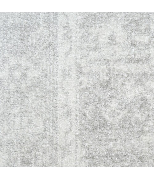 Nourison Astra Machine Washable Light Grey ASW11 4 ft. X 6 ft. Rect. Rug