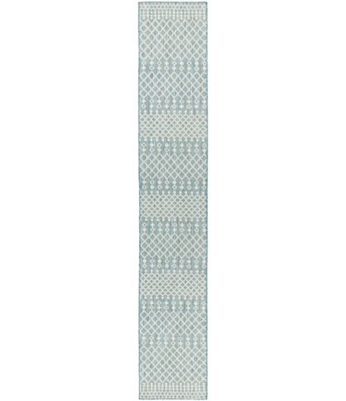 Nourison Positano Aqua POS02 2 ft. 2 in. X 12 ft. Rect. Rug