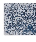 Nourison Damask Iory Navy DAS06 2 ft. 3 in. x 7 ft. 6 in. Rect. Rug