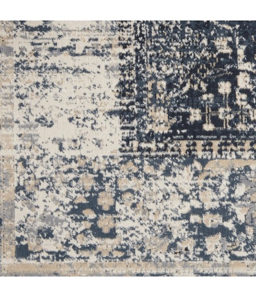 kathy ireland Home Malta Area Rug MAI12-Navy/Ivory