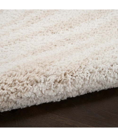 Nourison Home Modern Shag Ivory Beige MMD05 5 ft. 3 in. X 7 ft. Rectangle Rug