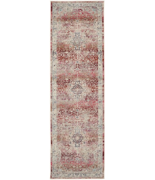 Nourison Vintage Kashan Area Rug VKA07-Red/Ivory