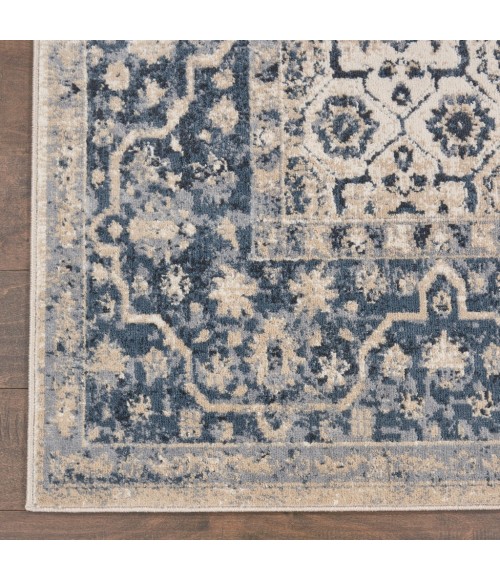 kathy ireland Home Malta Area Rug MAI04-Ivory/Blue