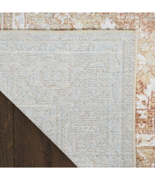 Nourison Astra Machine Washable Rust Multicolor ASW11 9 ft. X 12 ft. Rect. Rug