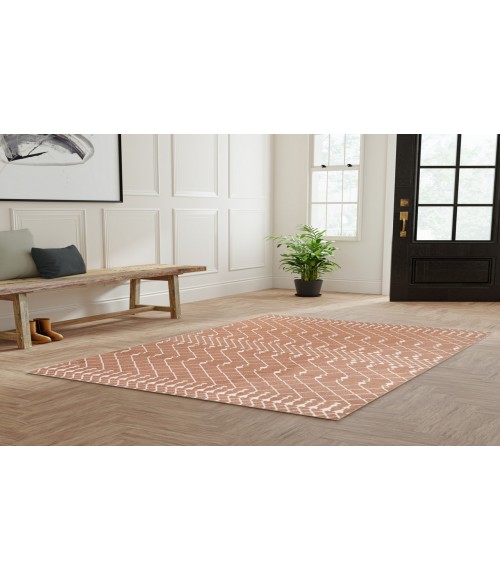 Nourison Astra Machine Washable Copper ASW10 4 ft. X 6 ft. Rectangle Rug