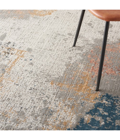 Nourison RUSTIC TEXTURES Area Rug Nourison Rustic Textures Area Rug RUS13-Grey/Blue