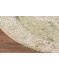 Nourison Astra Machine Washable Ivory Green ASW12 7 ft. 10 in. Round Rug