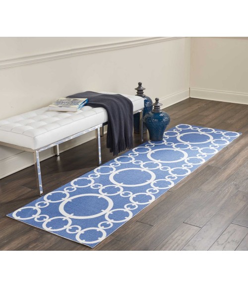 Nourison SUN N' SHADE Area Rug Nourison Sun N' Shade Runner Area Rug SND02-Navy