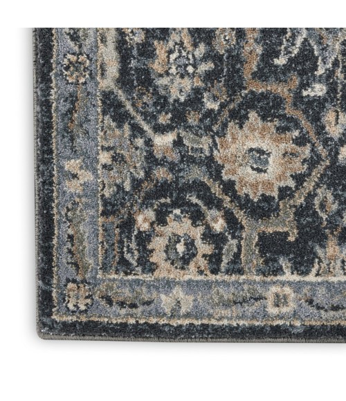 kathy ireland Home Moroccan Celebration Area Rug KI385-Navy