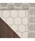 Nourison Reversible Indoor Outdoor Grey RVB01 2 ft. 2 in. X 10 ft. Rect. Rug