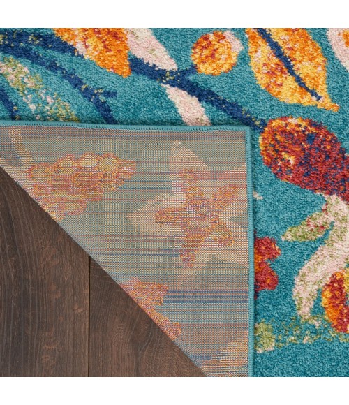 Nourison ALLUR Area Rug Nourison Allur Area Rug ALR09-Turquoise Multicolor