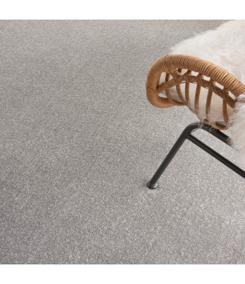 Nourison Essentials Area Rug Nourison Nourison Essentials Silver Grey Area Rug NRE01 Silver Grey 10' x 14'
