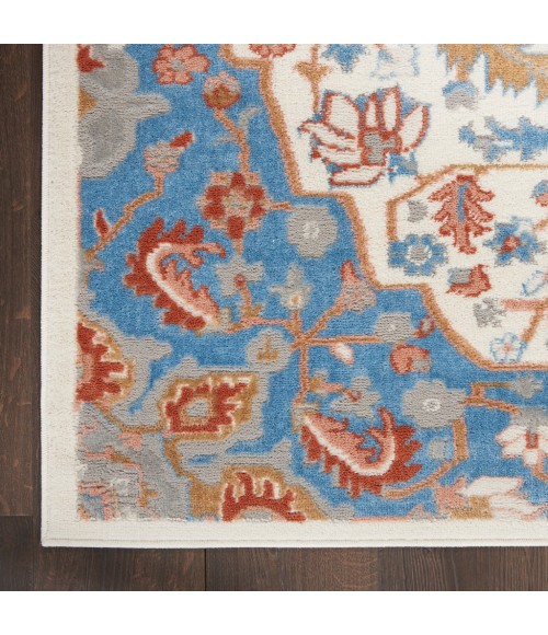 Nourison Elation Area Rug ETN09-Ivory Blue