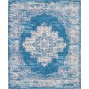 Nourison Grafix - Grf14 Blue Area Rug 7 ft. X 10 ft. Rectangle