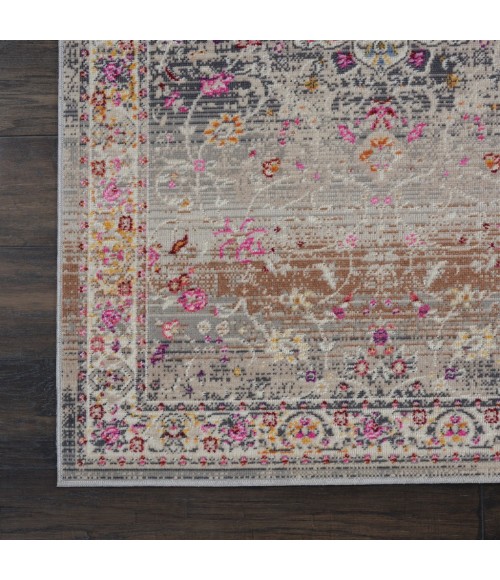 Nourison Vintage Kashan Runner Area Rug VKA01-Grey