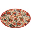 Nourison Aloha Red Multicolor ALH17 5 ft. 3 in. Round Rug