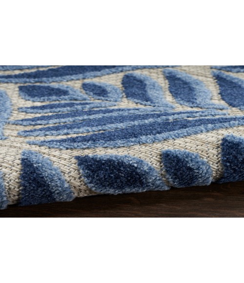 Nourison Aloha Blue ALH35 2 ft. 8 in. X 4 ft. Rectangle Rug
