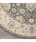 Nourison Living Treasures Round Area Rug LI16-Grey/Ivory