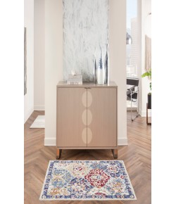 Nourison Grafix Blue Multicolor GRF31 3 ft. X 5 ft. Rectangle Rug