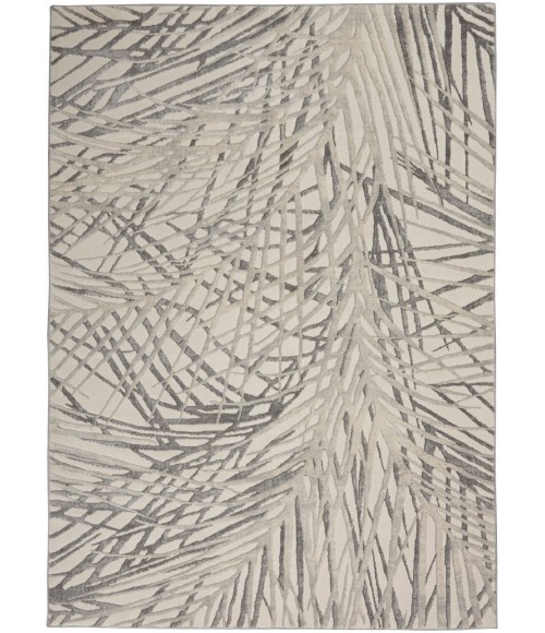 Nourison RUSTIC TEXTURES Area Rug Nourison Rustic Textures Area Rug RUS17-Ivory/Grey