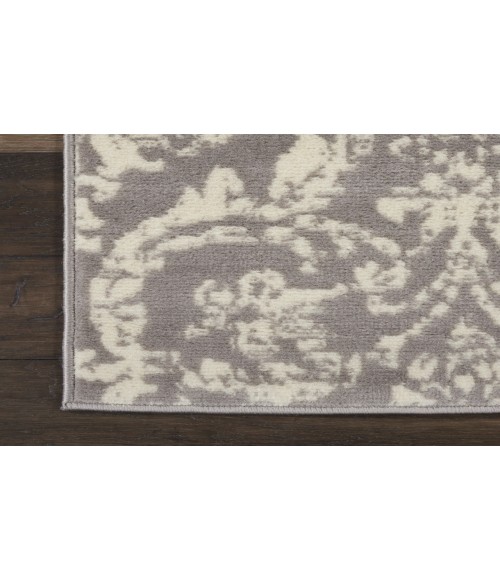 Nourison Jubilant Grey JUB09 2 ft. X 6 ft. Rectangle Rug