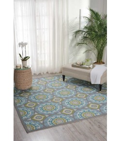Nourison Wav01/Sun & Shade - Snd16 Jade Area Rug 8 ft. 6 X Square
