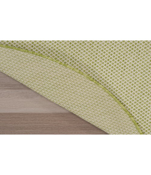 Nourison Courtyard Ivory Green COU01 4 ft. Round Rug