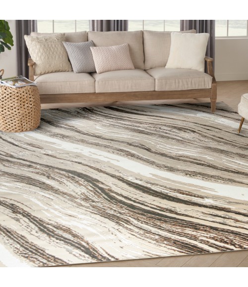 Nourison Sustainable Trends Beige Grey Rug SUT05 8 ft. X 10 ft. Rect. - Rugs Town Nourison Sustainable Trends Beige Grey SUT05 8 ft. X 10 ft. Rect. Rug