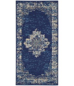 Nourison Grafix - Grf14 Navy Blue Area Rug 2 ft. X 4 ft. Rectangle