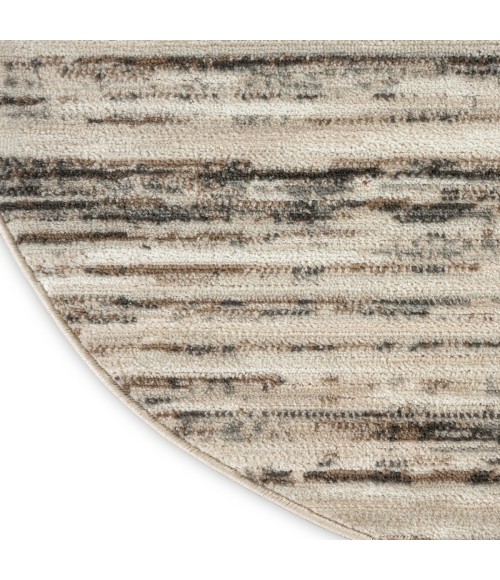 Nourison Serenity Home Ivory Beige Rug SRH03 4 ft. X Round - Rugs Town Nourison Serenity Home Ivory Beige SRH03 4 ft. X Round Rug