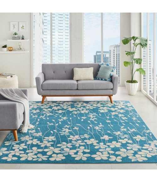 Nourison Tranquil Area Rug TRA04-Turquoise