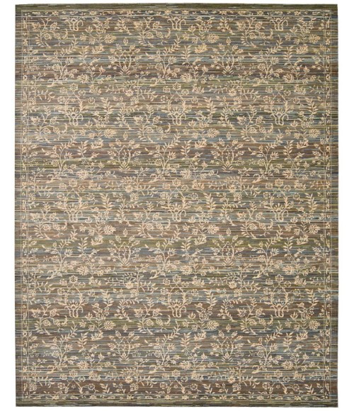 Nourison Rhapsody Area Rug RH012-Blue/Moss