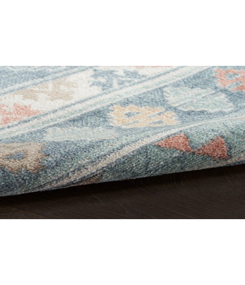 Nourison Washable Decor Light Blue WSD03 7 ft. 10 in. X 10 ft. Rectangle Rug