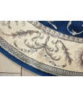 Nourison Somerset Round Area Rug ST02-Navy