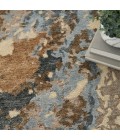Nourison Silk Shadows Beige Blue Rug SHA23 9 ft. X 12 ft. Rect. - Rugs Town Nourison Silk Shadows Beige Blue SHA23 9 ft. X 12 ft. Rect. Rug