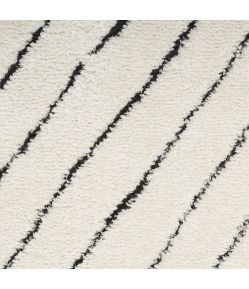 Nourison Modern Comfort Ivory Black Rug MNC01 7 ft. X 9 ft. Rect. - Rugs Town Nourison Modern Comfort Ivory Black MNC01 7 ft. X 9 ft. Rect. Rug