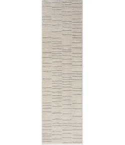 Nourison Santa Cruz Ivory Grey SCZ02 2 ft. 2 in. X 7 ft. 6 in. Rect. Rug