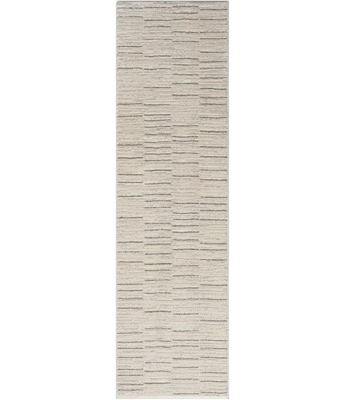 Nourison Santa Cruz Ivory Grey SCZ02 2 ft. 2 in. X 7 ft. 6 in. Rect. Rug