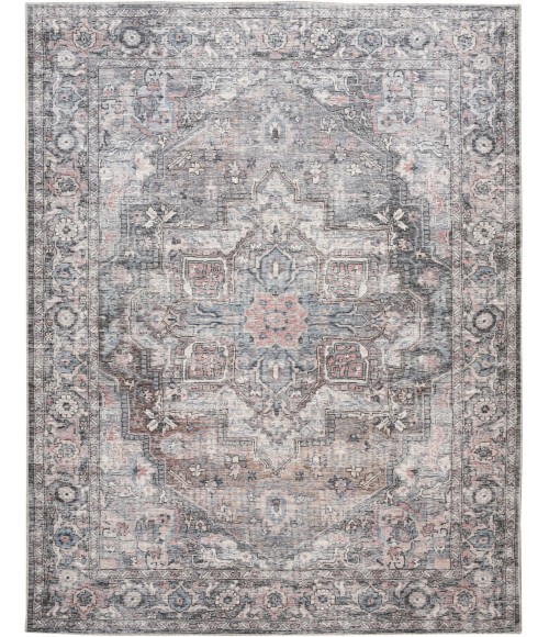 Nicole Curtis Machine Washable Series 1 Area Rug SR101 Black 8' x 10'